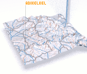 3d view of Ādī Kʼelkʼel