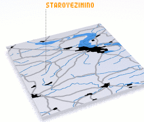 3d view of Staroye Zimino