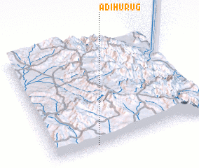 3d view of Ādī Hurug