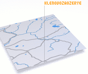 3d view of Klënovo-Zaozër\