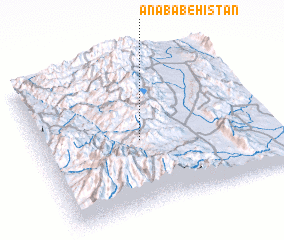 3d view of Ānaba Behistan