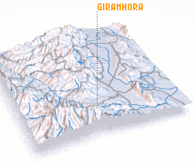 3d view of Giram Hora