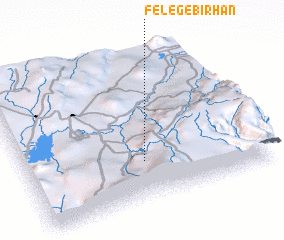 3d view of Felege Birhan