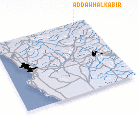 3d view of Ad Dawḩ al Kabīr