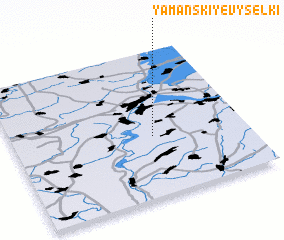 3d view of Yamanskiye Vyselki