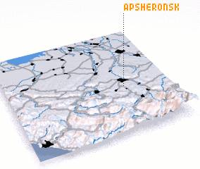 3d view of Apsheronsk