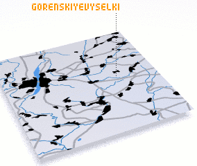 3d view of Gorenskiye Vyselki