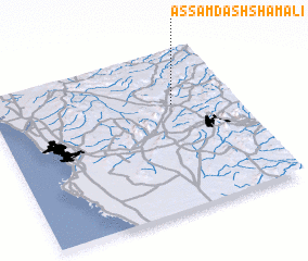 3d view of Aş Şamd ash Shamālī