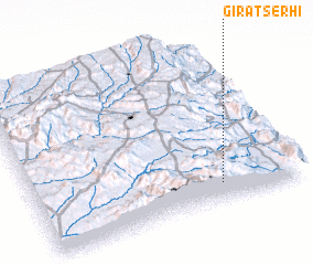 3d view of Gira Tsʼerhī