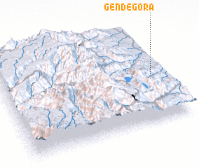 3d view of Gende Gora