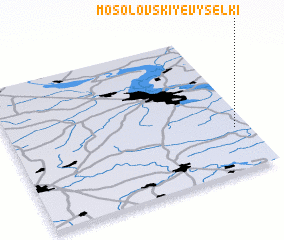 3d view of Mosolovskiye Vyselki