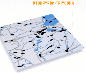 3d view of Vtoraya Dmitriyevka