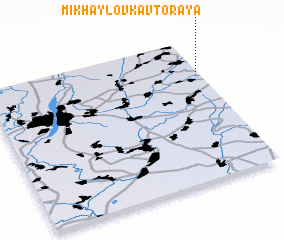 3d view of Mikhaylovka Vtoraya