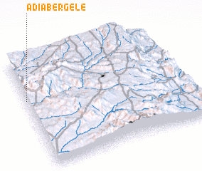 3d view of Ādī Ābergelē