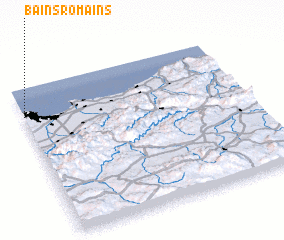 3d view of Bains Romains