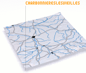 3d view of Charbonnières-les-Vieilles