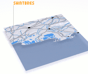 3d view of Saint-Brès