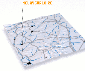 3d view of Melay-sur-Loire