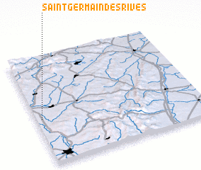 3d view of Saint-Germain-des-Rives