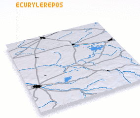 3d view of Écury-le-Repos