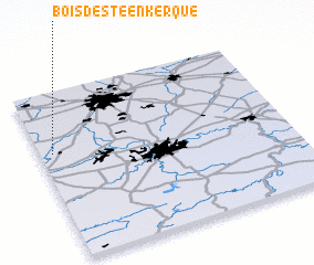 3d view of Bois de Steenkerque