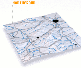 3d view of Montverdun