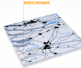 3d view of Drie Schouwen