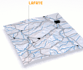 3d view of La Faye