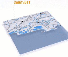3d view of Saint-Just
