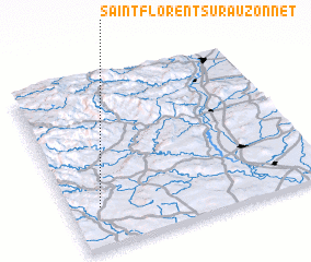 3d view of Saint-Florent-sur-Auzonnet