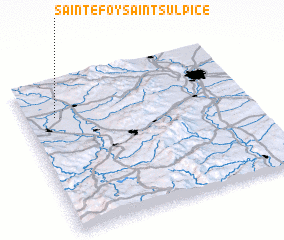 3d view of Sainte-Foy-Saint-Sulpice