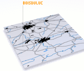 3d view of Bois du Luc