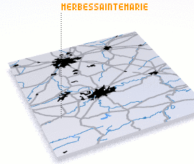 3d view of Merbes-Sainte-Marie