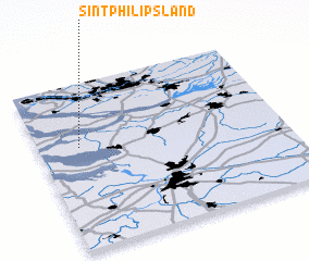3d view of Sint Philipsland