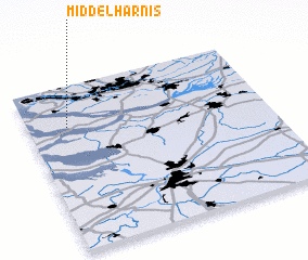 3d view of Middelharnis
