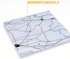 3d view of Beaumont-sur-Vesle