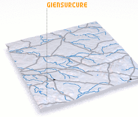 3d view of Gien-sur-Cure