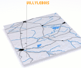 3d view of Villy-le-Bois