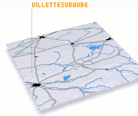 3d view of Villette-sur-Aube