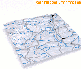 3d view of Saint-Hippolyte-de-Caton