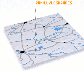 3d view of Rumilly-lès-Vaudes