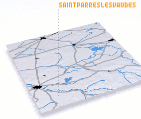 3d view of Saint-Parres-lès-Vaudes