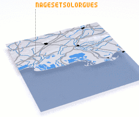 3d view of Nages-et-Solorgues