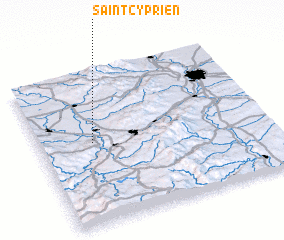 3d view of Saint-Cyprien