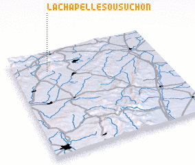 3d view of La Chapelle-sous-Uchon