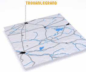 3d view of Trouan-le-Grand