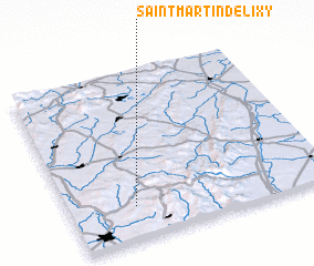 3d view of Saint-Martin-de-Lixy