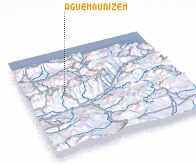 3d view of Aguemoun Izem