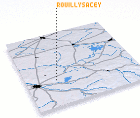 3d view of Rouilly-Sacey