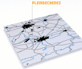 3d view of Plein de Chênes